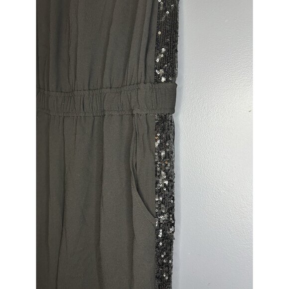 BCBGMAXAZRIA Mirabella Jumpsuit XS Open Back Sleeveless Sequins New Years Party - Picture 4 of 16